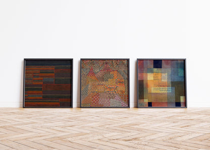 Trio Paul Klee : Impressions Giclée Beaux-Arts sur Papier Hahnemühle