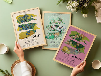 Set de reproductions d'art de l'exposition Van Gogh : Giclée qualité musée