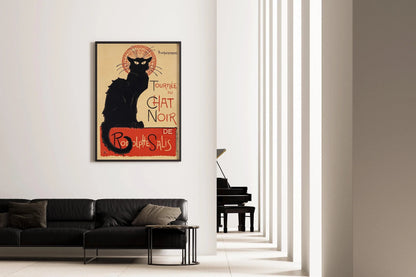 Steinlen Chat Noir - Black Cat Poster (available handframed or unframed)