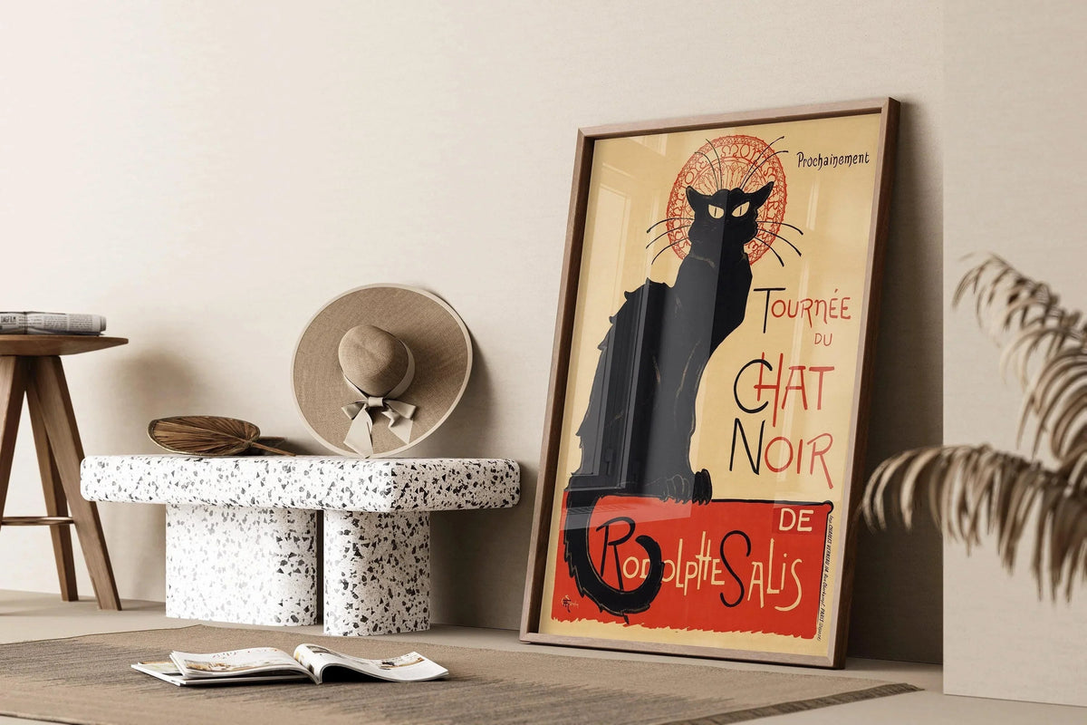 Steinlen Chat Noir - Black Cat Poster (available handframed or unframed)