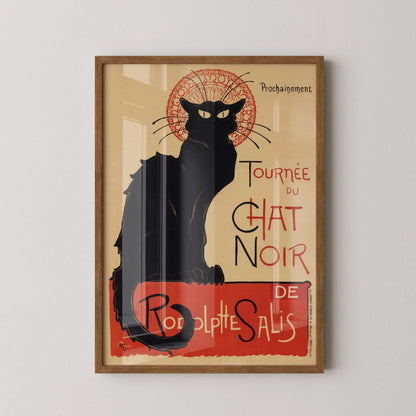 Steinlen Chat Noir - Black Cat Poster (available handframed or unframed)