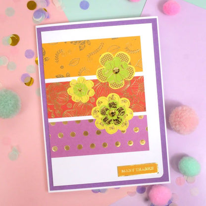 Éléments floraux en feuille et découpés Bold & Bright Stickables
