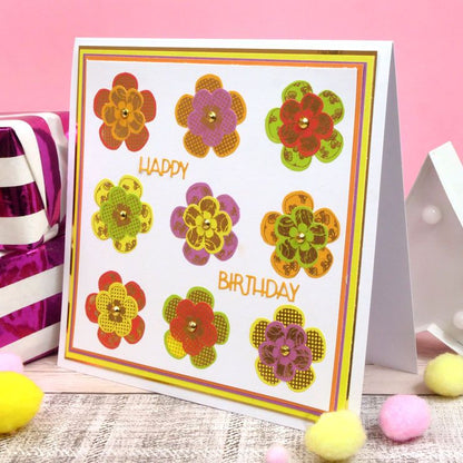 Éléments floraux en feuille et découpés Bold & Bright Stickables