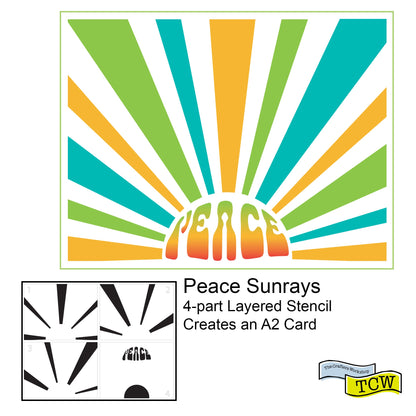 The Crafters Workshop Layered Peace Sunrays
