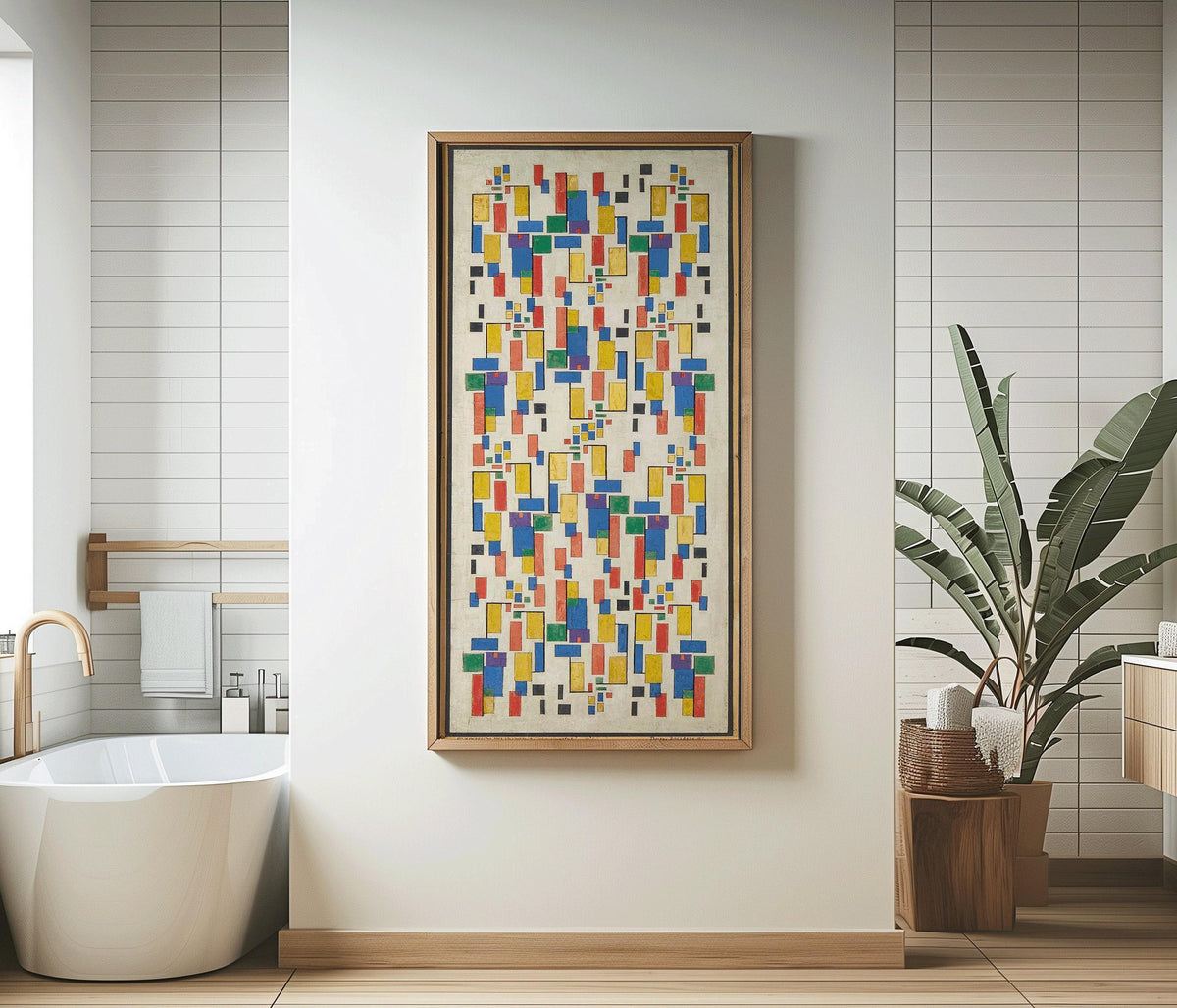 Impression d'art abstrait de Theo van Doesburg : Giclée moderne du milieu du siècle