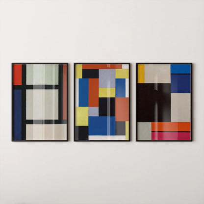 Theo van Doesburg - Colourblock Compositions || Vintage Dadaism Midcentury Modern Art (Available Frame or unframed)