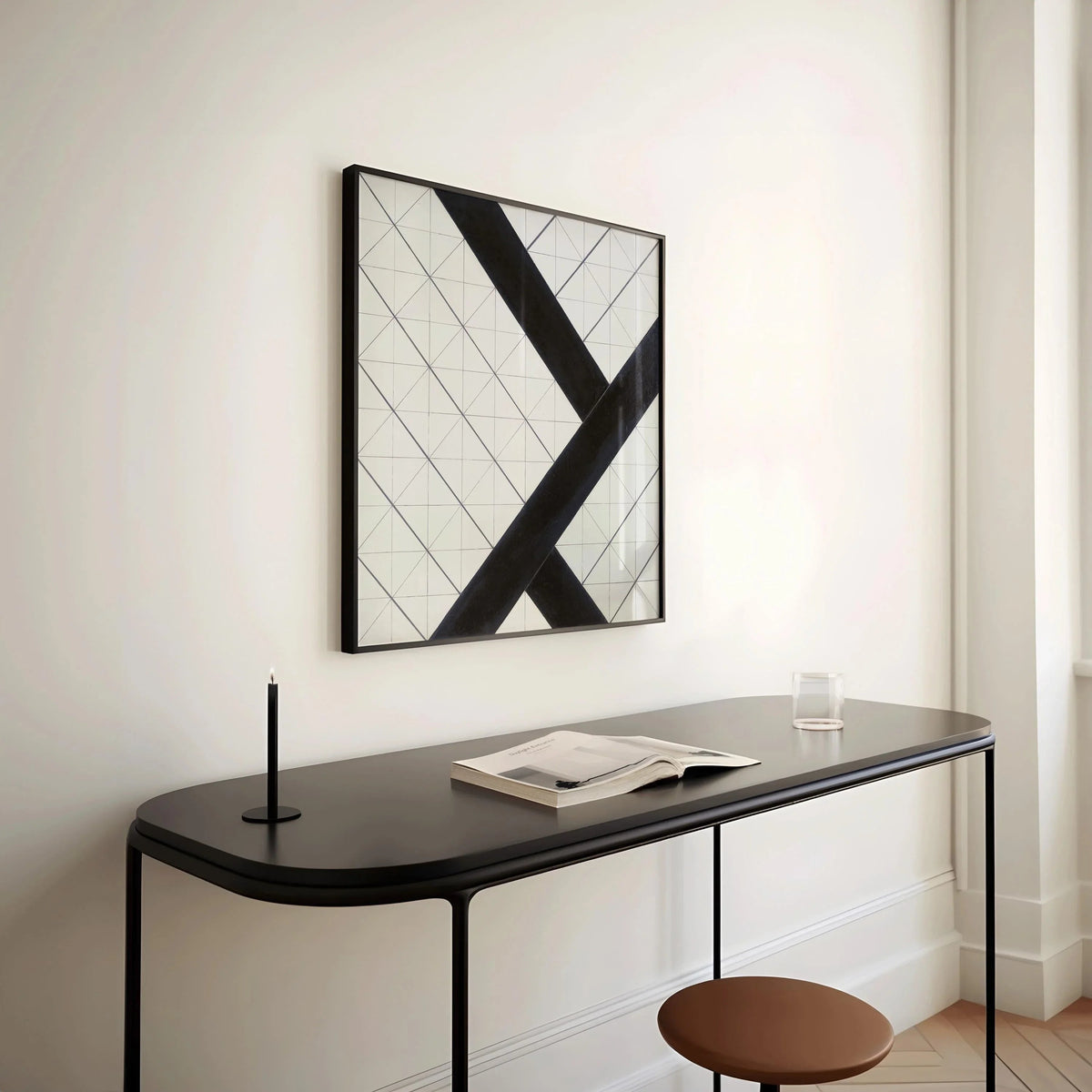 Theo van Doesburg Contre-composition VI Estampe : Art moderne Bauhaus (Encadré disponible)
