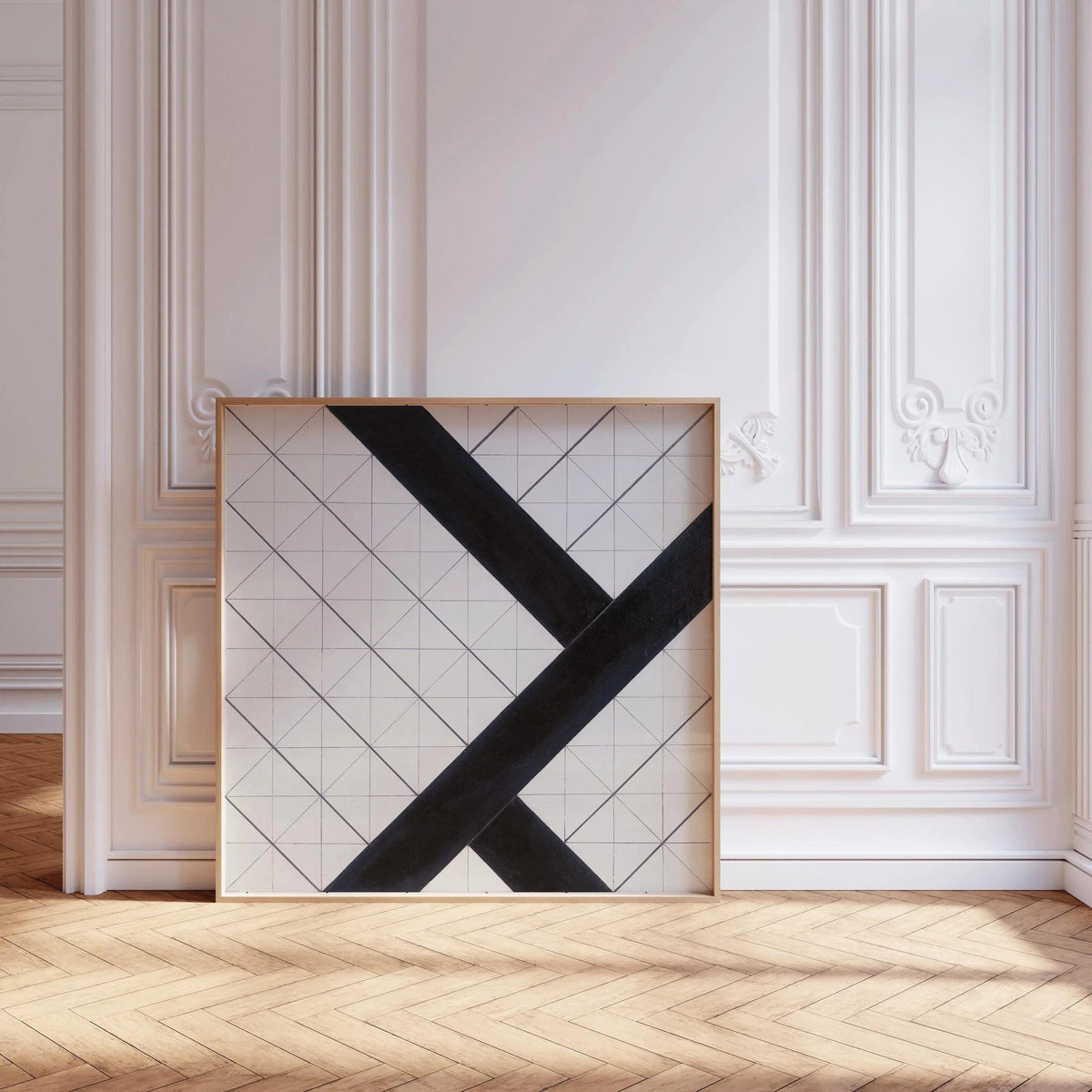Theo van Doesburg Contre-composition VI Estampe : Art moderne Bauhaus (Encadré disponible)