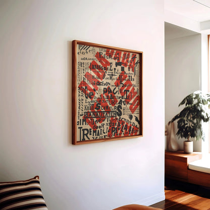Theo Van Doesburg Dada Art Print: Mid-Century Modern Abstract Poster