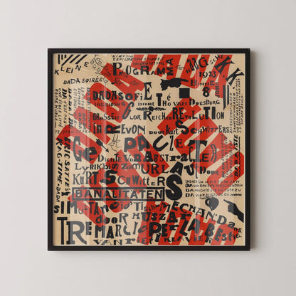 Theo Van Doesburg Dada Art Print: Mid-Century Modern Abstract Poster