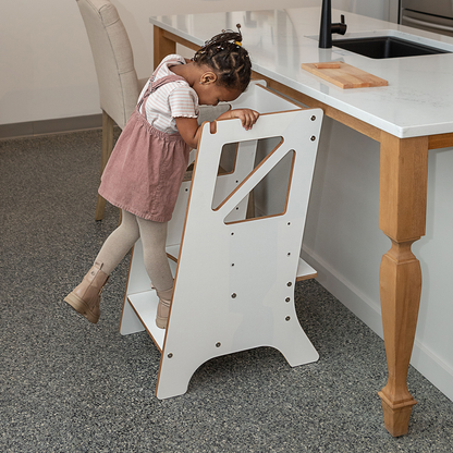 Tour d’apprentissage évolutive en bois pour enfants - Le Mini Chef