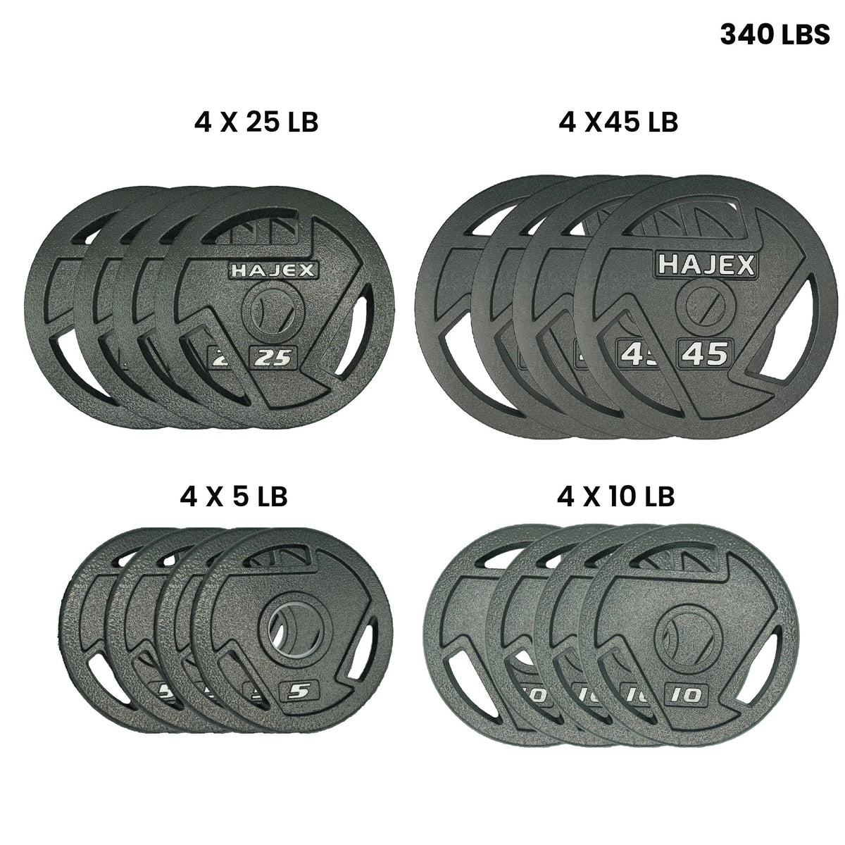 Lots de plaques de poids HAJEX