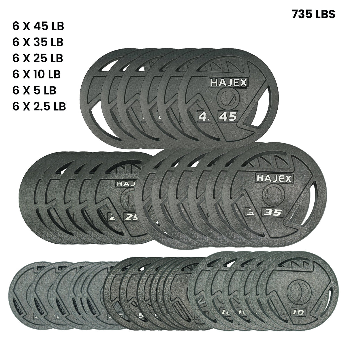 Lots de plaques de poids HAJEX
