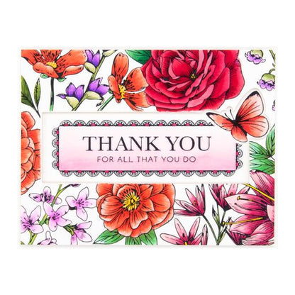 Ensemble Plaque de Pressage et Matrices Jardin de Papillons de la Collection BetterPress