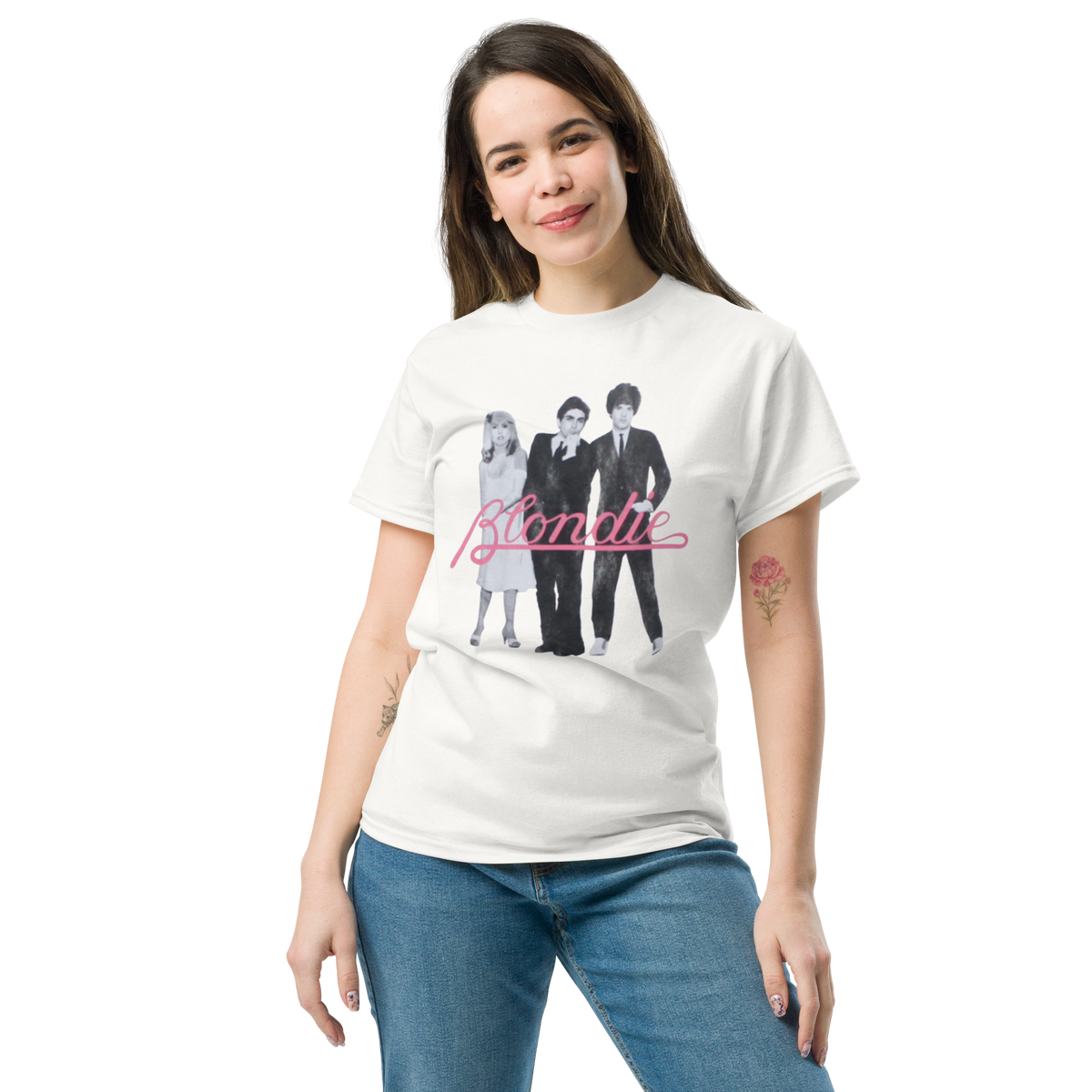 Blondie - T-shirt du groupe (Blanc)