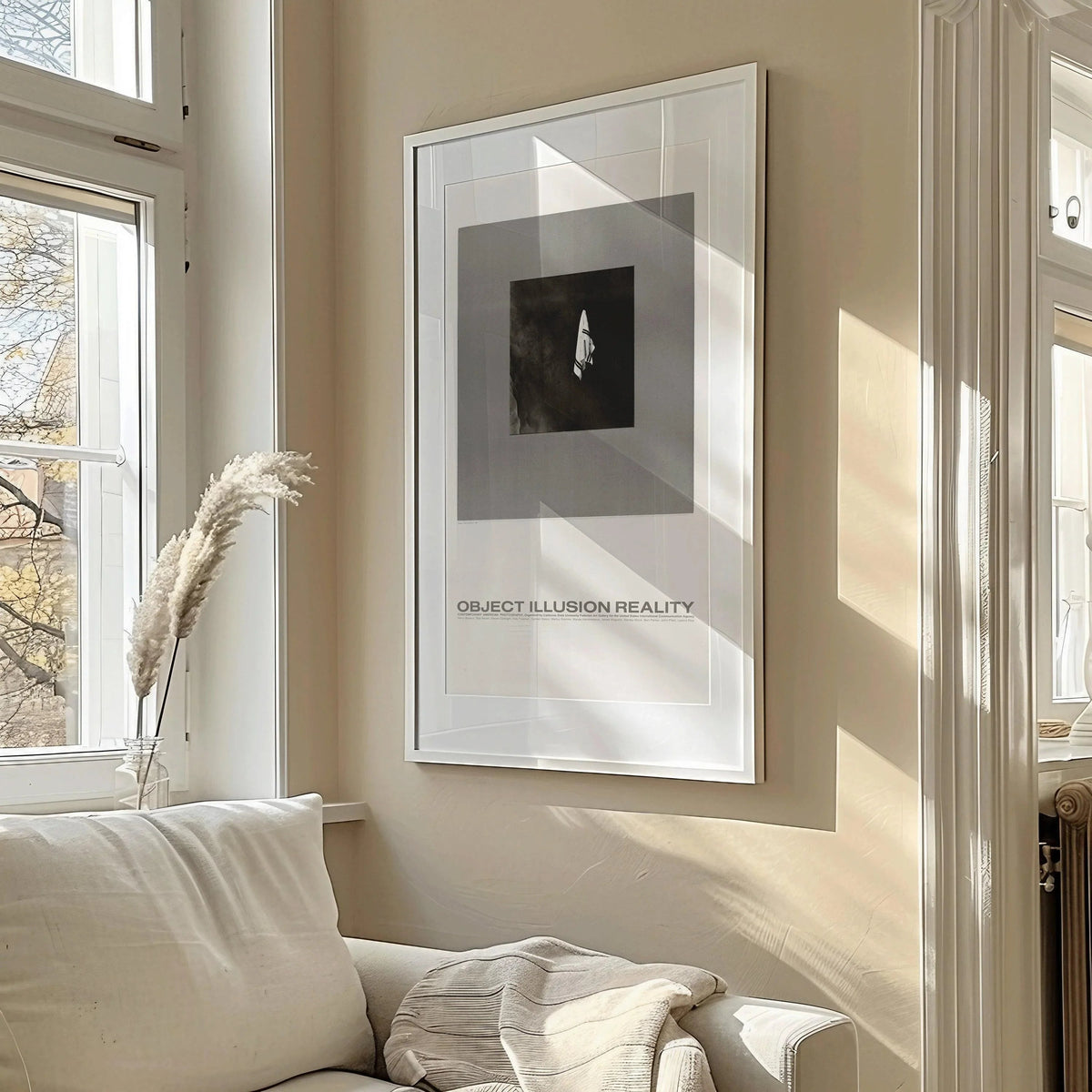 Affiche USIA : Illusion d'objet Réalité - Impression Giclée Mid-century Modern (2x1)