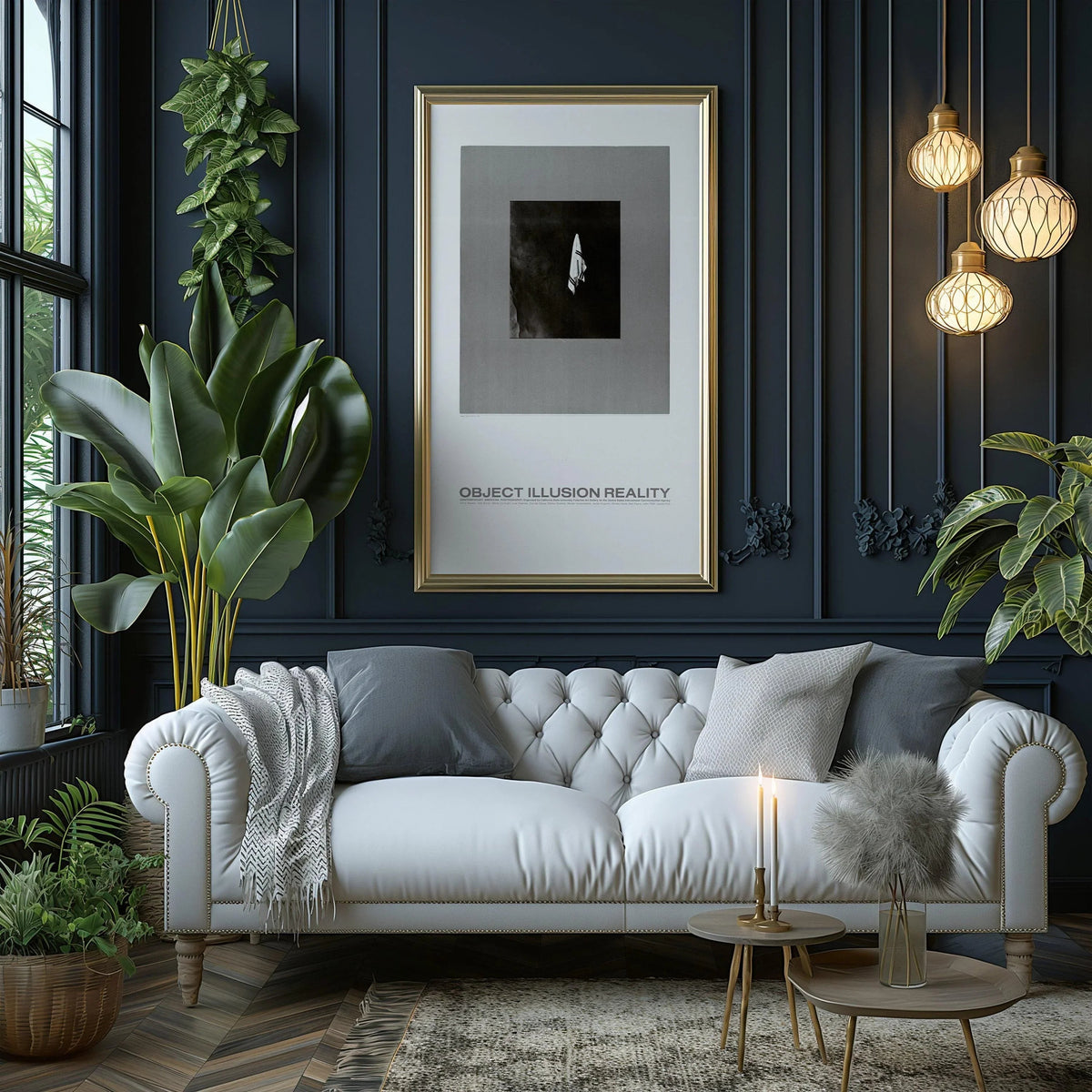 Affiche USIA : Illusion d'objet Réalité - Impression Giclée Mid-century Modern (2x1)