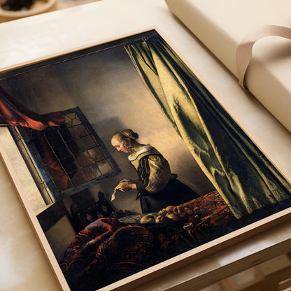 Vermeer Art Print: Girl Reading Letter, Museum Quality Giclee