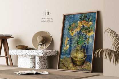 Van Gogh Imperial Fritillaries Print: Giclee Fine Art, Handframed Option