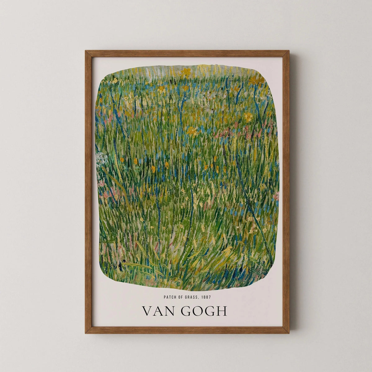 Vincent Van Gogh - Lopin d'herbe | Affiche d'exposition impressionniste classique emblématique, impression d'art (disponible encadrée à la main ou sans cadre)