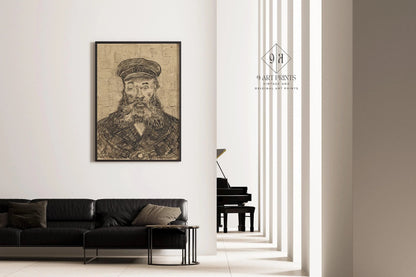 Gravure "Le Facteur" de Van Gogh : Art impressionniste, Giclée sur papier Hahnemuhle