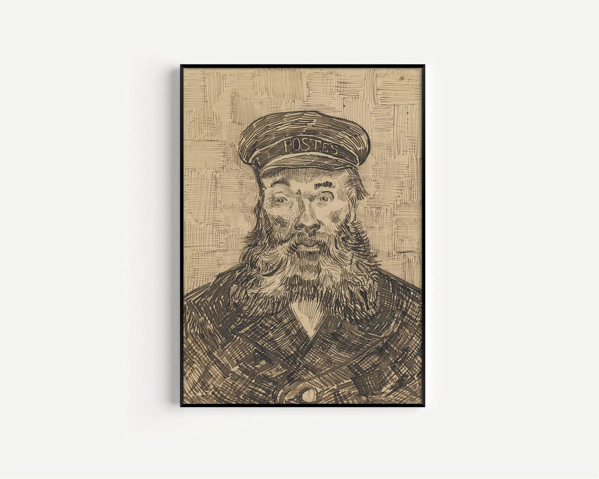 Gravure "Le Facteur" de Van Gogh : Art impressionniste, Giclée sur papier Hahnemuhle