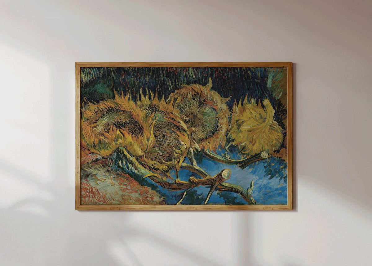 Van Gogh Sunflowers Art Print: Giclee Fine Art, Handframed Option