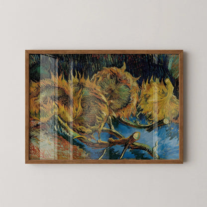Van Gogh Sunflowers Art Print: Giclee Fine Art, Handframed Option