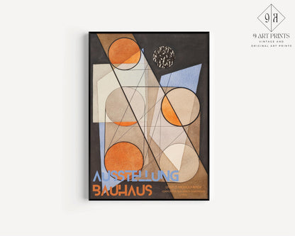 Affiche d'exposition Bauhaus : Impression d'art géométrique de László Moholy-Nagy