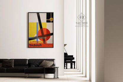 Vintage Bauhaus Exhibition Poster: L√°szl√≥ Moholy-Nagy Giclee Print