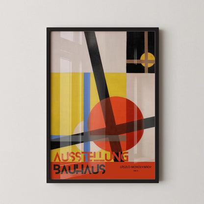 Vintage Bauhaus Exhibition Poster: L√°szl√≥ Moholy-Nagy Giclee Print