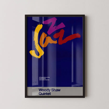 Vintage Music Poster - Jazz (USIA/Woody Shaw Quartet) | Available handframed or unframed