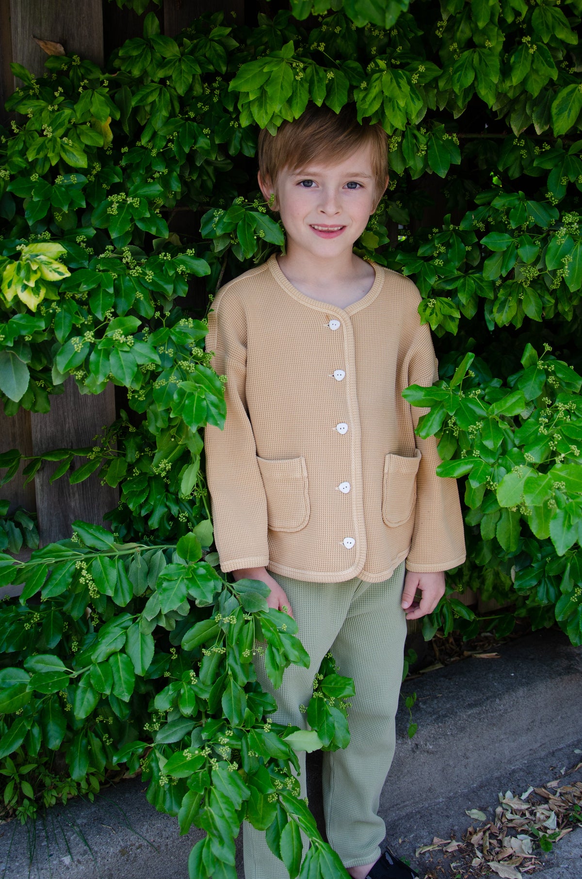 The Comfy Organic Cotton Cardigan - SANDSTONE