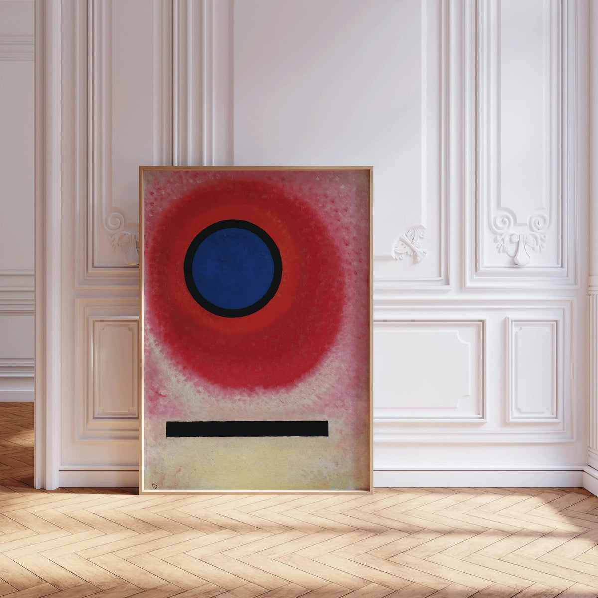 Impression Kandinsky Bauhaus : Cercle bleu, Giclée d'art moderne du milieu du siècle