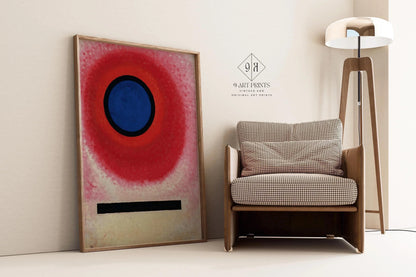 Impression Kandinsky Bauhaus : Cercle bleu, Giclée d'art moderne du milieu du siècle