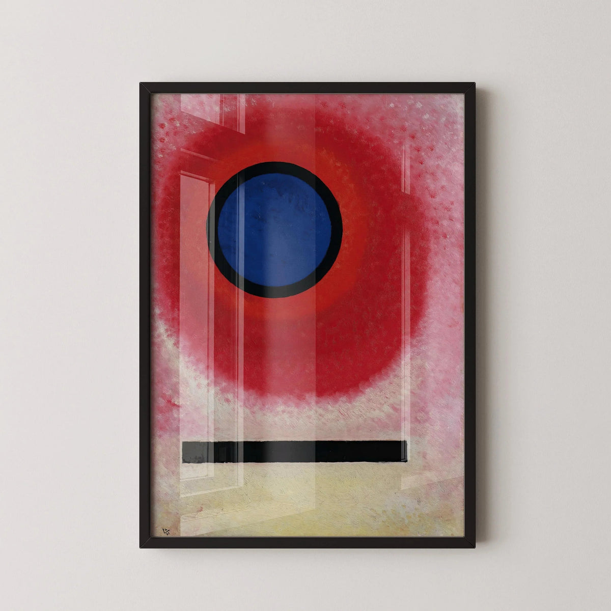 Impression Kandinsky Bauhaus : Cercle bleu, Giclée d'art moderne du milieu du siècle
