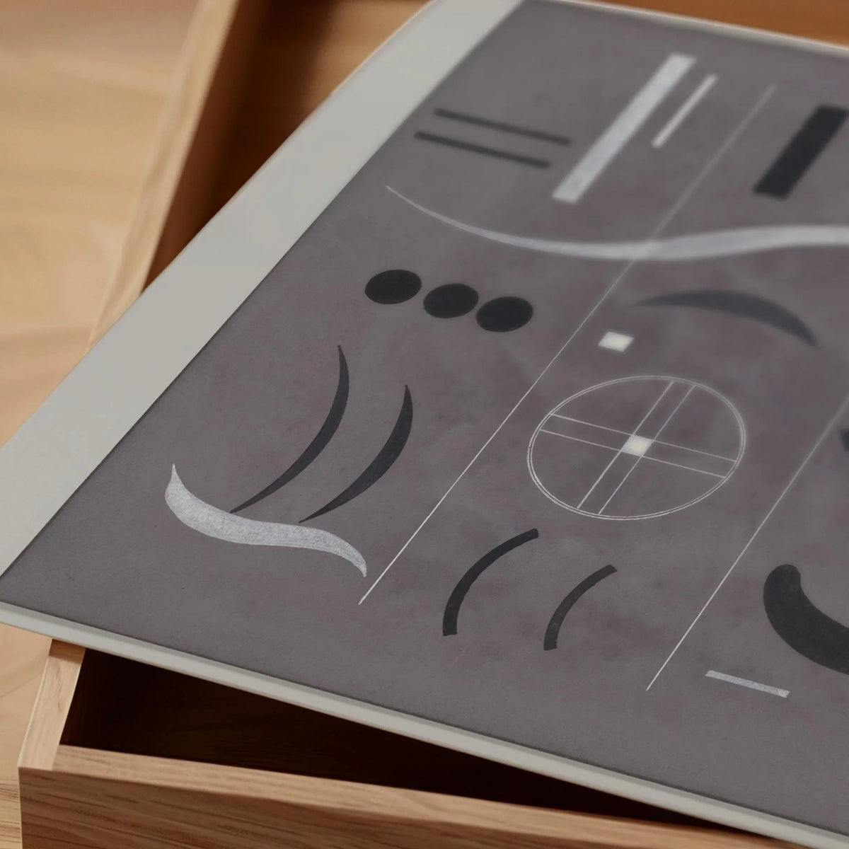 Impression d'art Kandinsky Bauhaus : Giclée moderne du milieu du siècle sur papier de gravure allemand