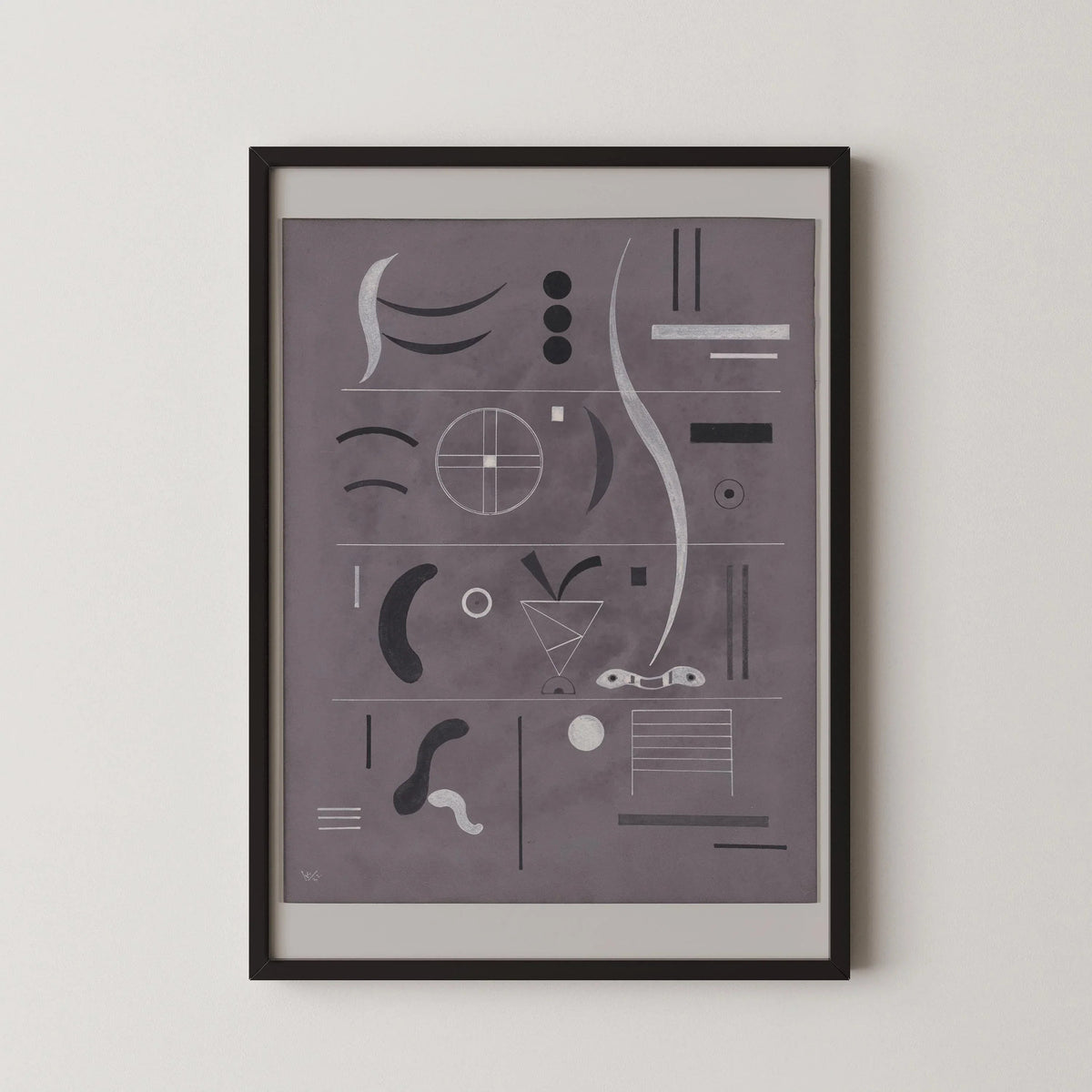 Impression d'art Kandinsky Bauhaus : Giclée moderne du milieu du siècle sur papier de gravure allemand