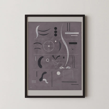 Impression d'art Kandinsky Bauhaus : Giclée moderne du milieu du siècle sur papier de gravure allemand