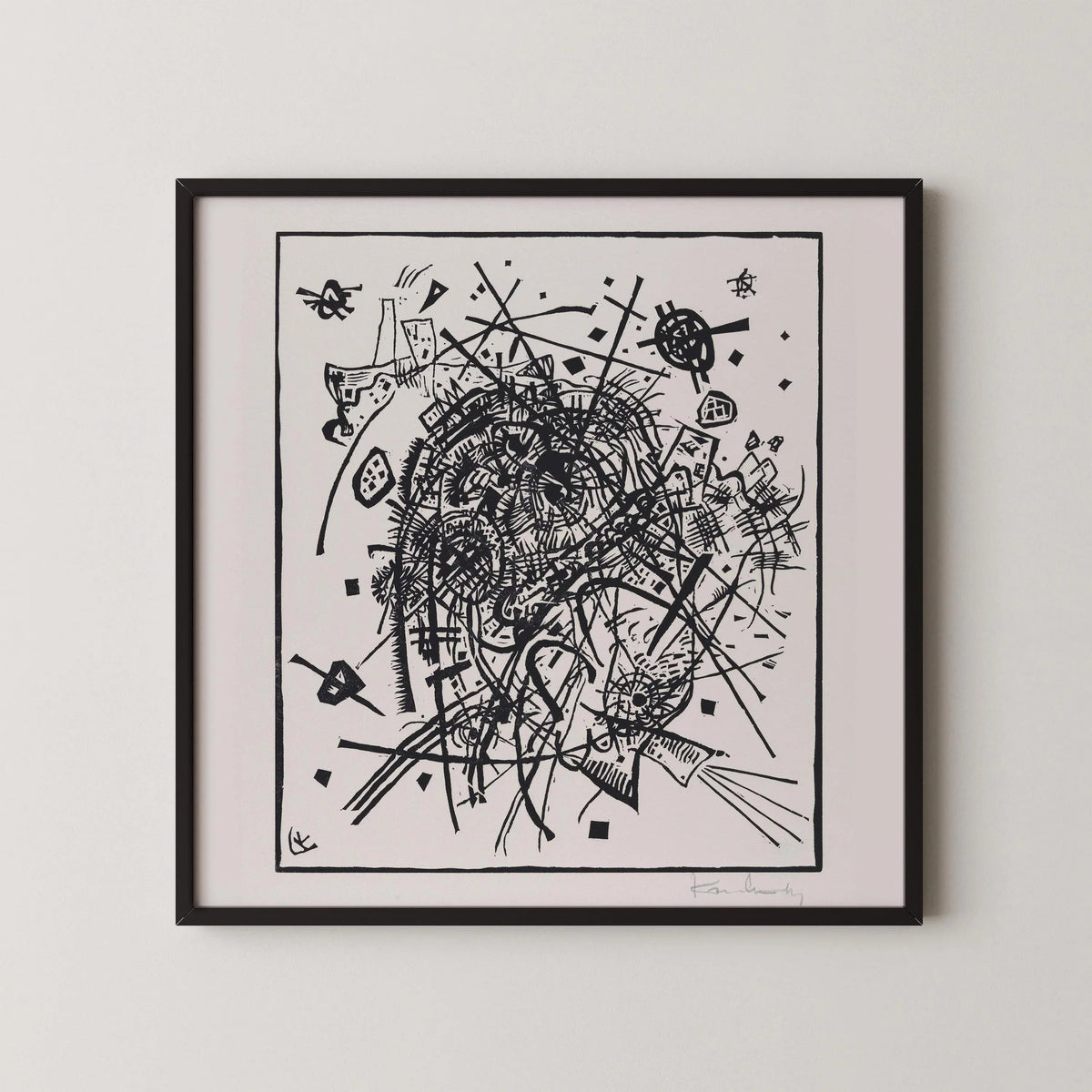 Kandinsky Bauhaus Print: Small Worlds 8, Mid-Century Modern Art