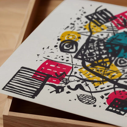 Impression d'art Kandinsky Bauhaus : Petits Mondes V, Moderne du milieu du siècle (Giclée)