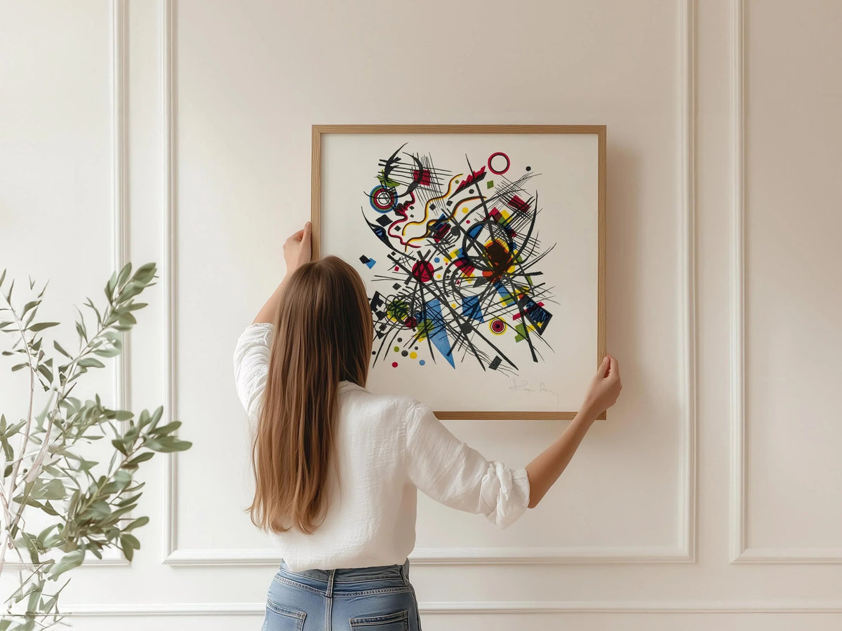 Impression Giclée Kandinsky Bauhaus : Art Moderne du Milieu du Siècle (Disponible Encadrée)