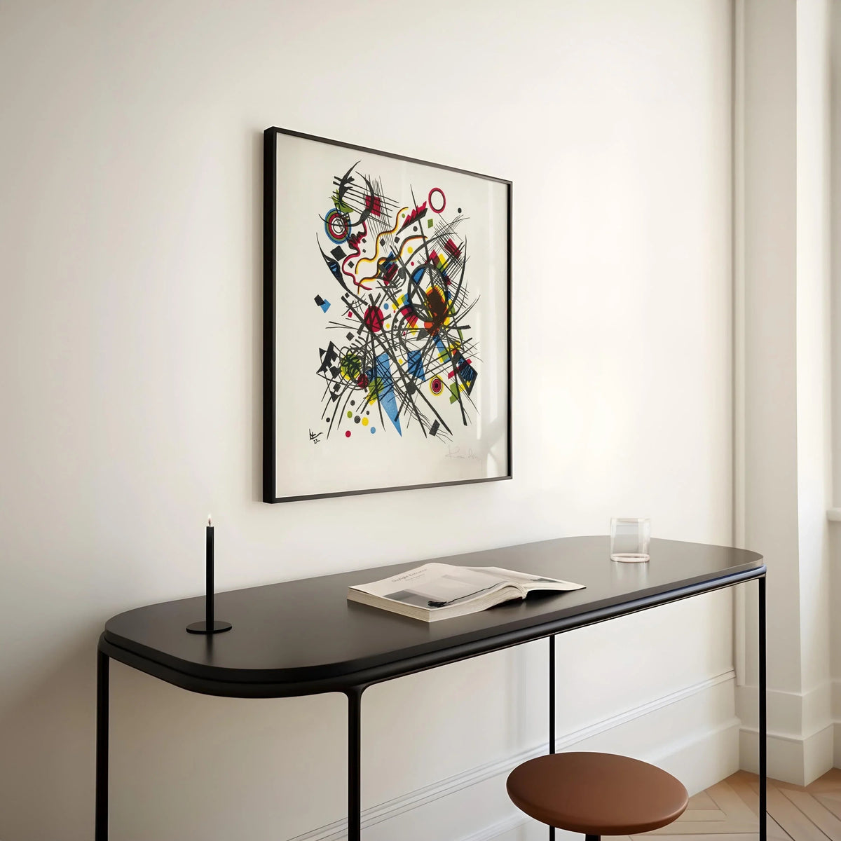 Impression Giclée Kandinsky Bauhaus : Art Moderne du Milieu du Siècle (Disponible Encadrée)