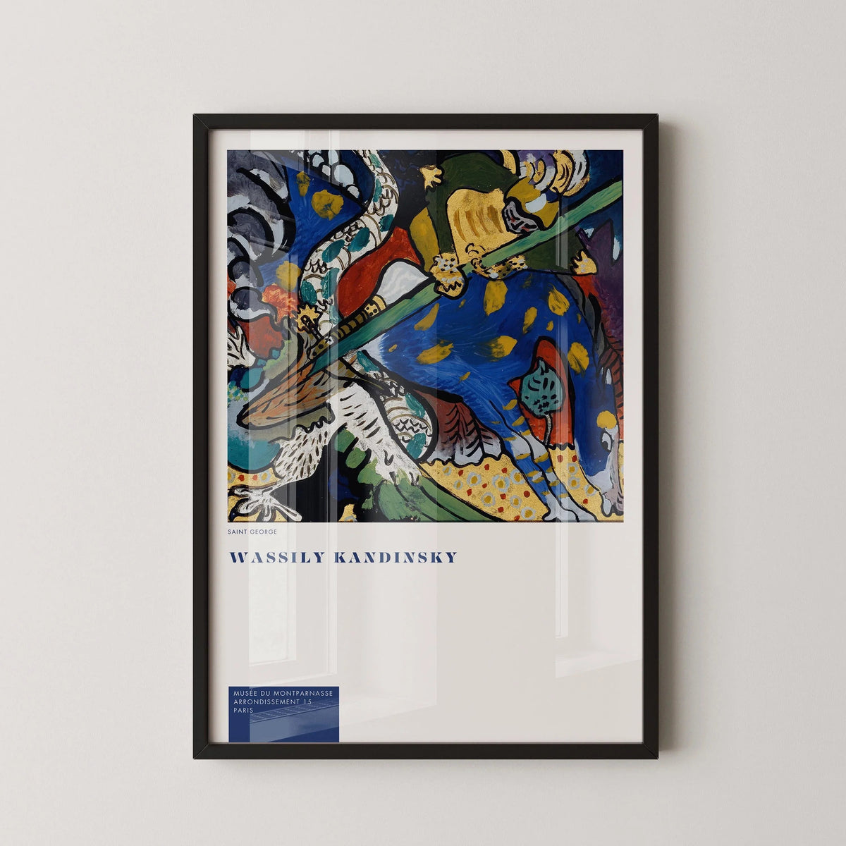 Wassily Kandinsky - Saint-Georges | Art abstrait moderne (disponible encadré à la main ou sans cadre)