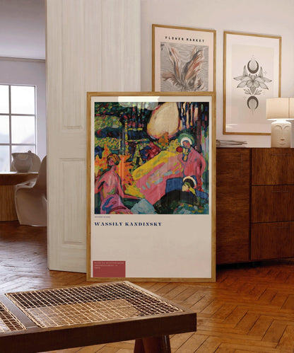 Wassily Kandinsky - Bruit Blanc (Weisser Klang) | Art Abstrait Moderne (disponible encadré à la main ou non encadré)