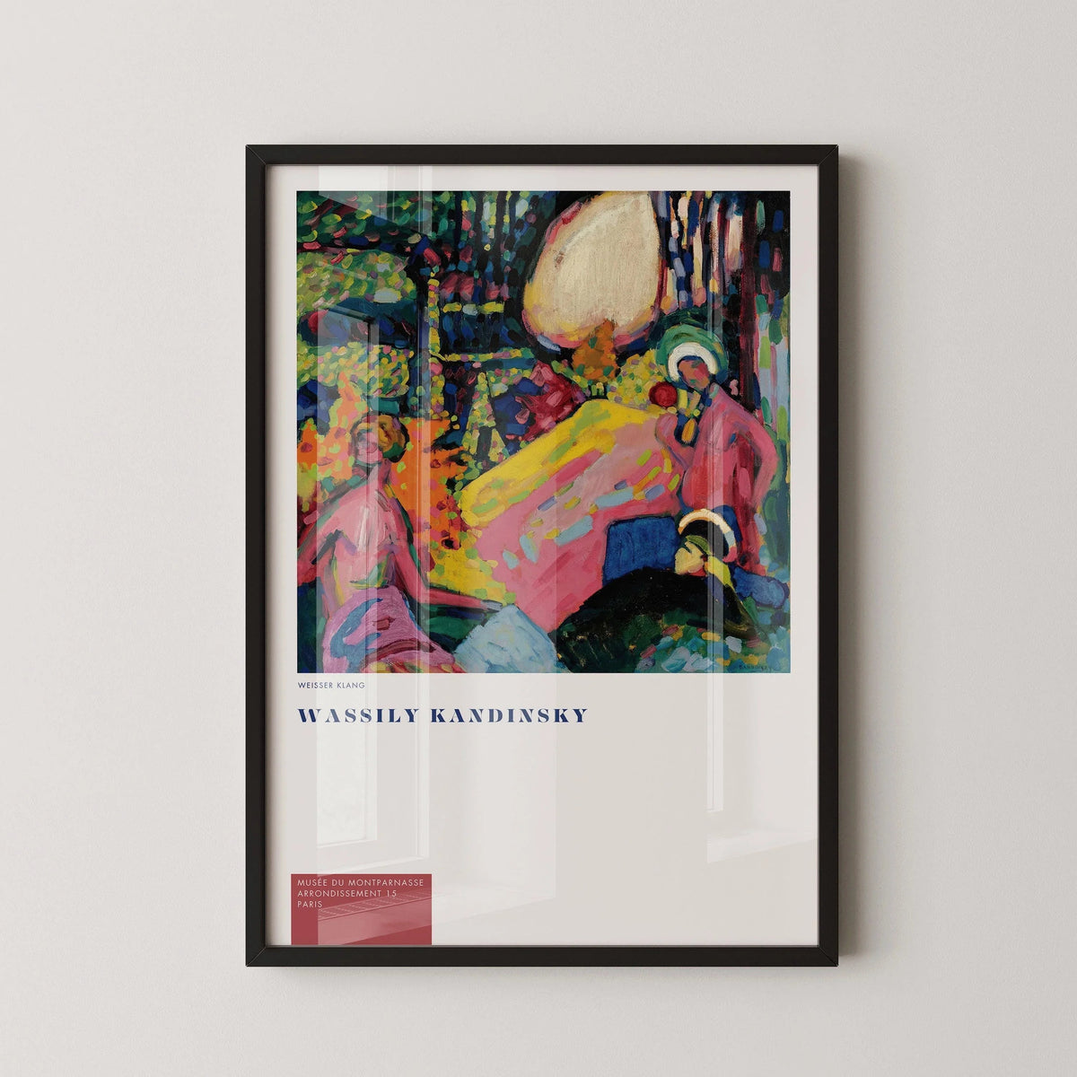 Wassily Kandinsky - Bruit Blanc (Weisser Klang) | Art Abstrait Moderne (disponible encadré à la main ou non encadré)