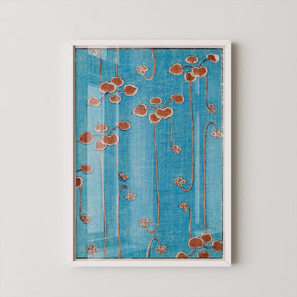 Vintage Japanese Botanical Art Print: Shin Bijutsukai Vine Illustration