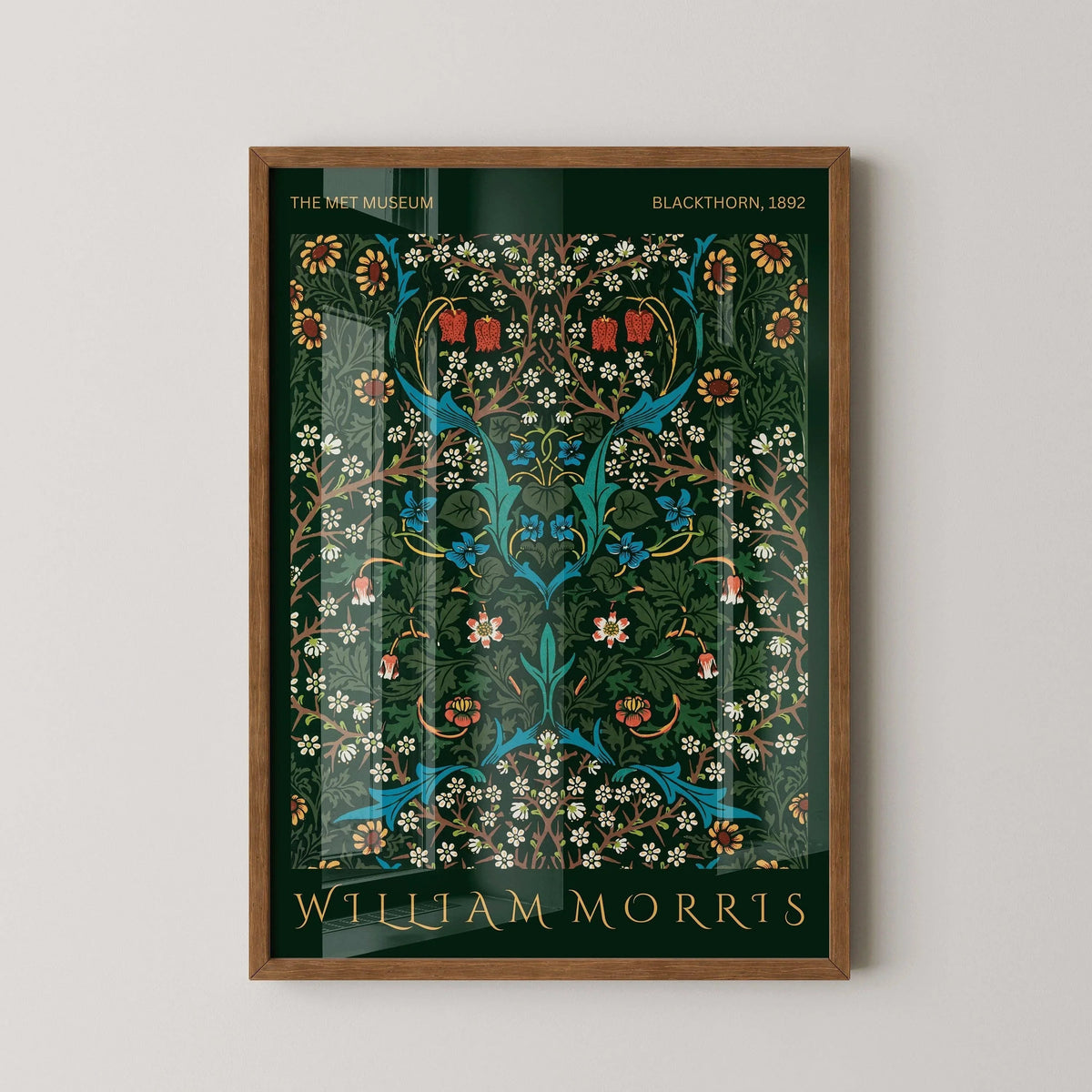 William Morris Blackthorne Print: Vintage Botanical Art, Giclee Paper