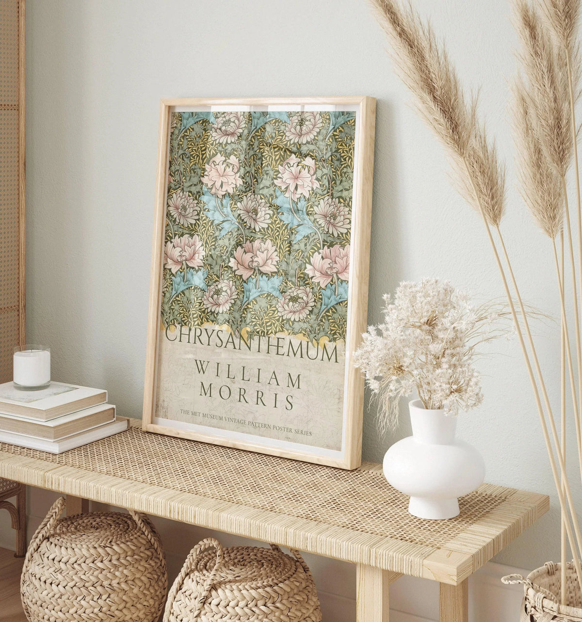 William Morris Chrysanthemum Print: Vintage Botanical Art Giclee