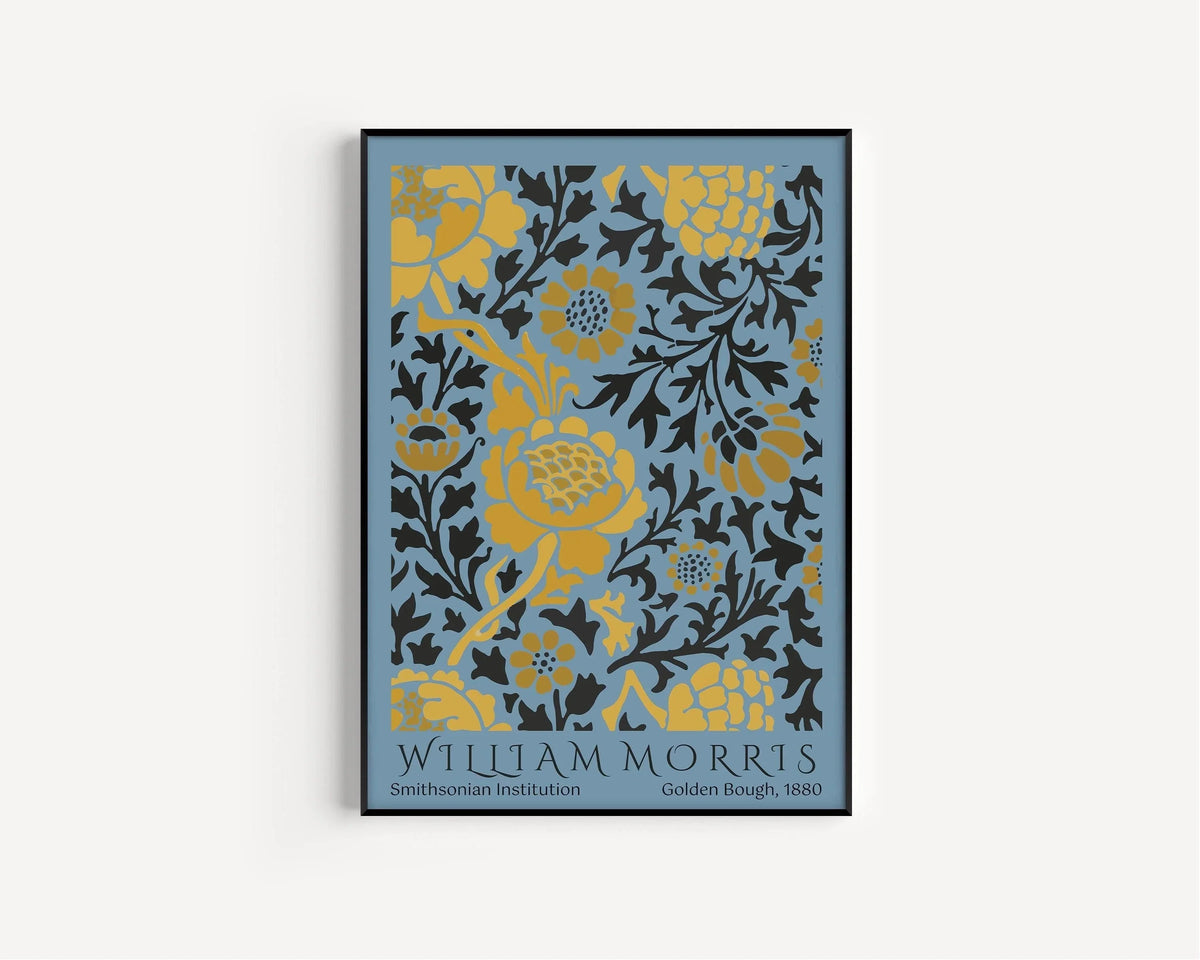 William Morris 'Golden Bough' Botanical Art Print: Vintage Floral Poster